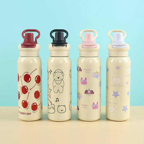 Women's Child-Friendly Stainless Steel Water Bottle Bowlift