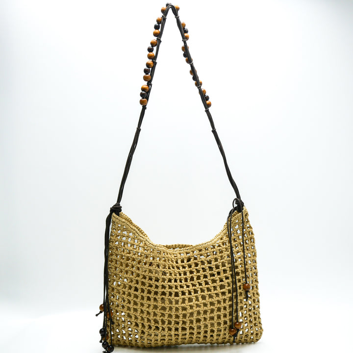 Handwoven shoulder bag with original design Bowlift