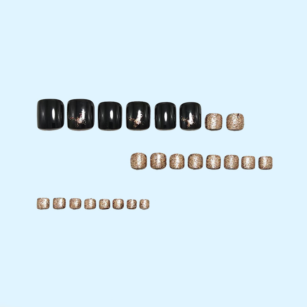 Glitter-accented artificial nails Bowlift