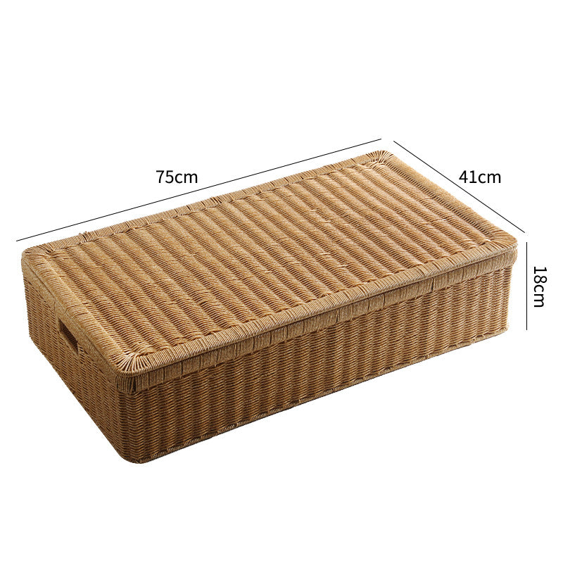Large Rectangular Woven Storage Chest Bowlift