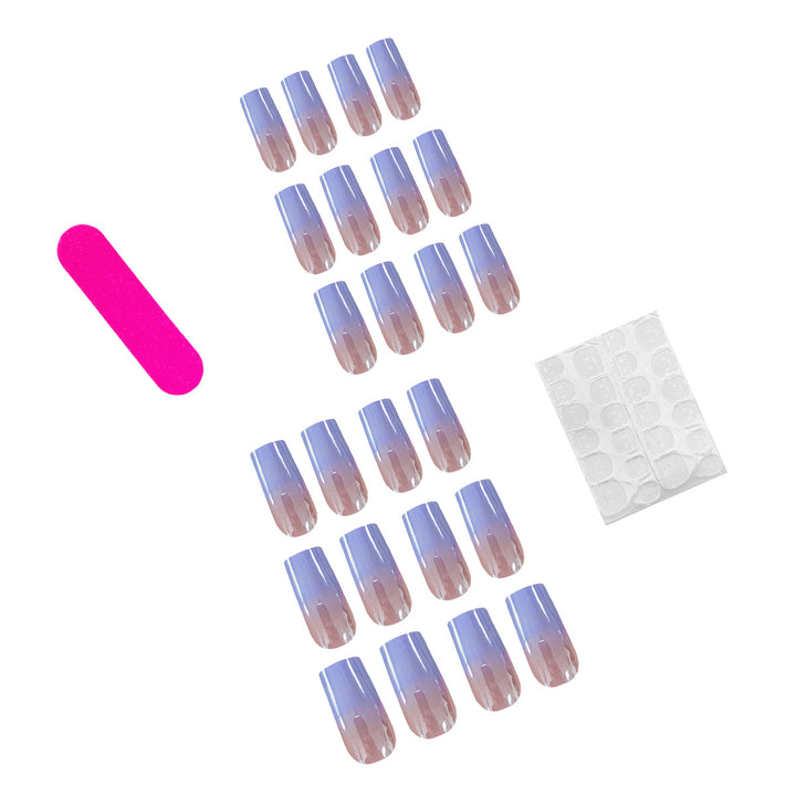 Elegant Ombre Artificial Nails Bowlift
