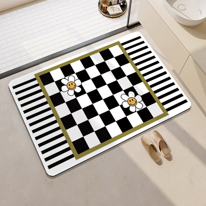 Decorative Honeycomb Bath Mat Bowlift