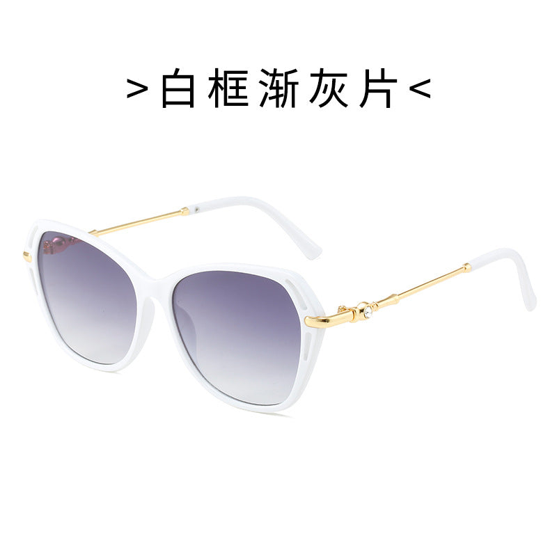 Women's fashionable Cat-Eye sunglasses with elegant metal frame Bowlift