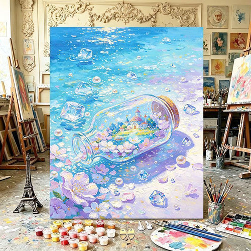 Magical Bottle Canvas Art Print Bowlift