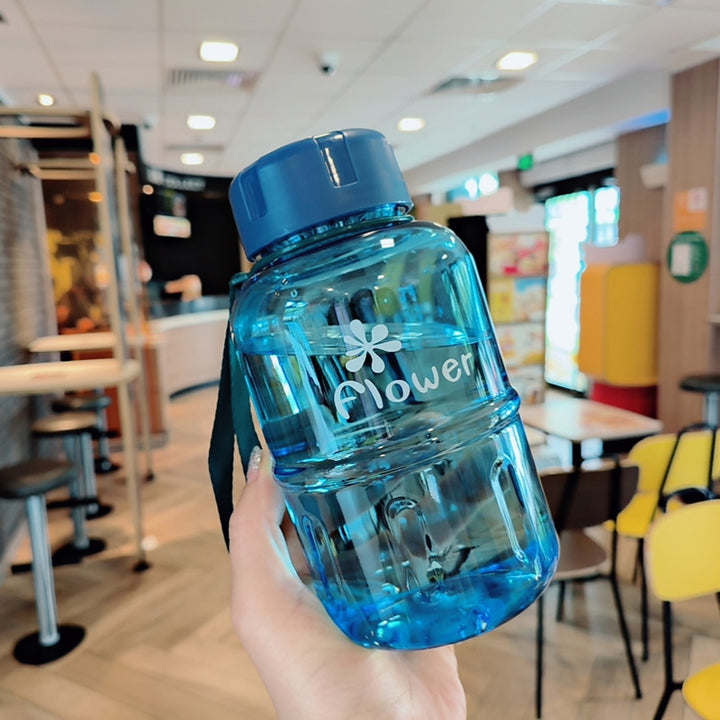 Ladies Practical Water Bottle with Detachable Carrying Strap Bowlift