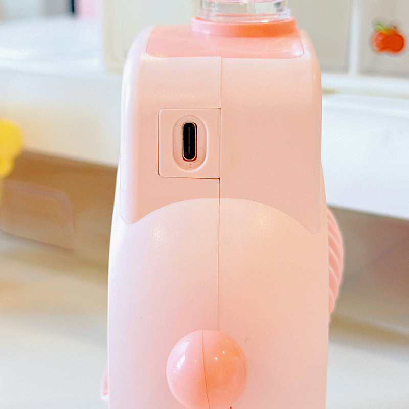 Ladies Portable Mini Water Sprayer Fan Bowlift