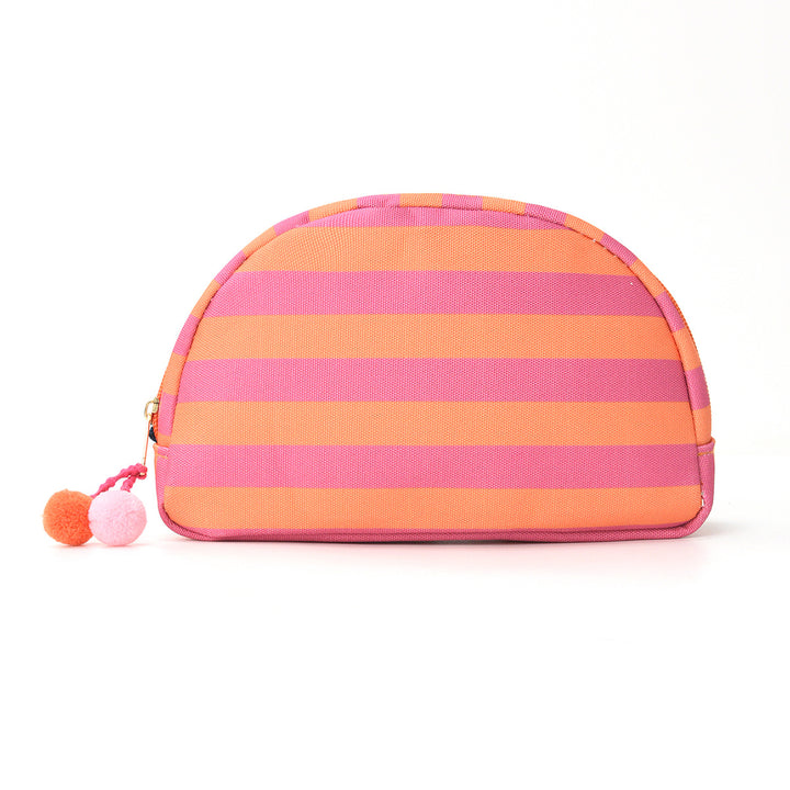 Cosmetic bag with striking stripe pattern Bowlift