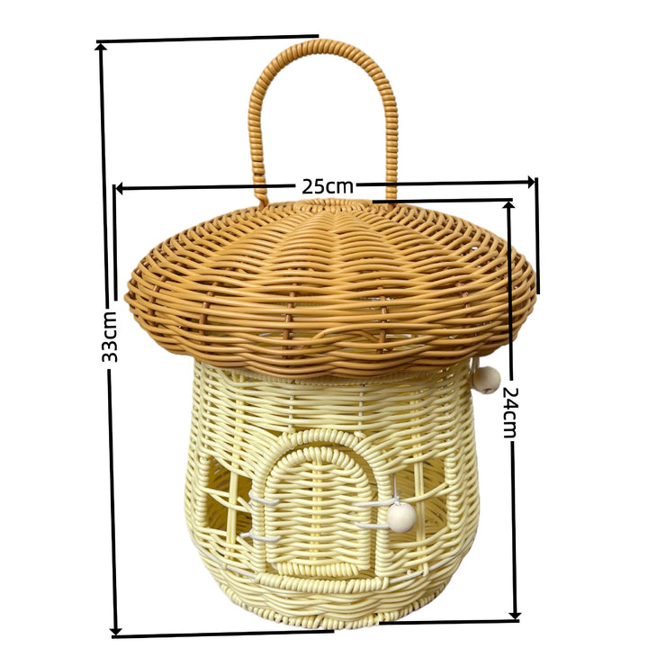 Women's decorative mushroom-shaped basket Bowlift