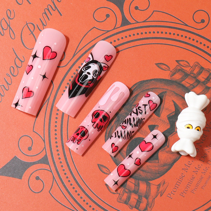 Artistic Patterned Press-On Nails Bowlift