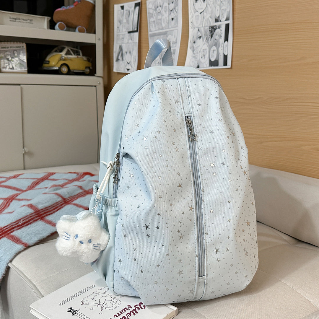 Stylish Star-Embellished Backpack