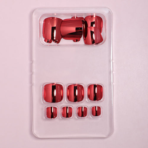 Premium Reflective Press-On Nails Bowlift