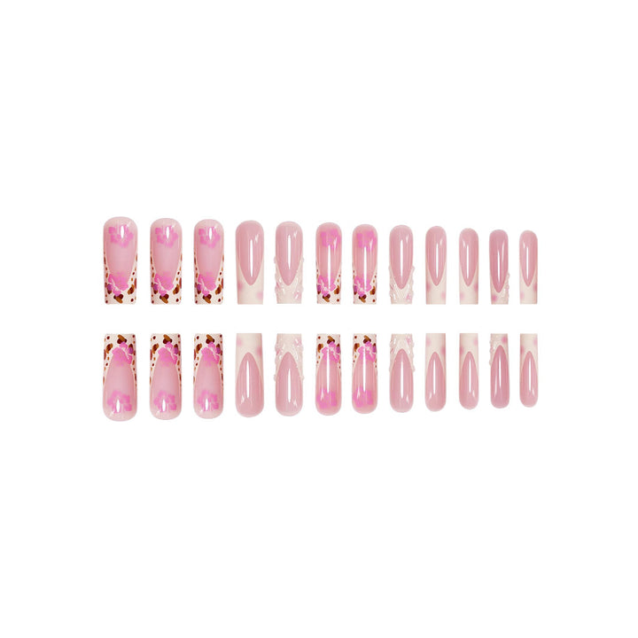 Floral Acrylic Nail Enhancements Bowlift