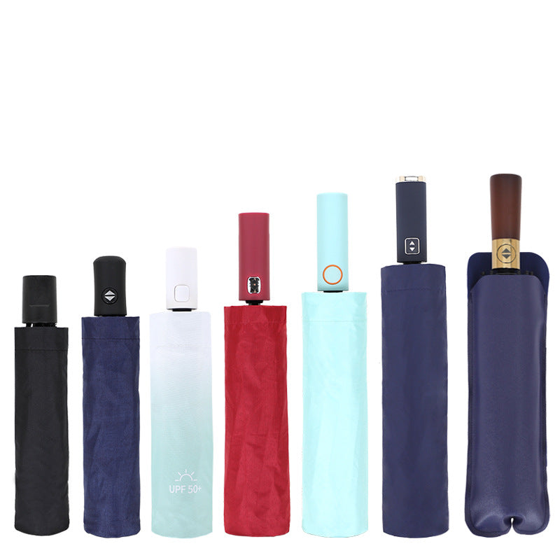Women Folding Umbrella Bowlift