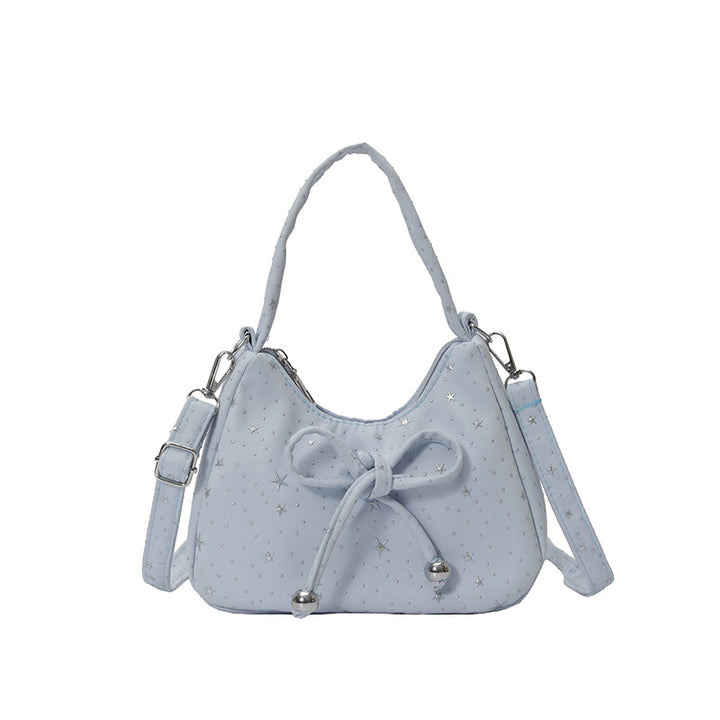 WoDecorative Star-Patterned Hobo Bag Bowlift