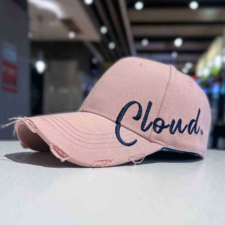 Women's Distressed Casual Cotton Baseball Cap Bowlift