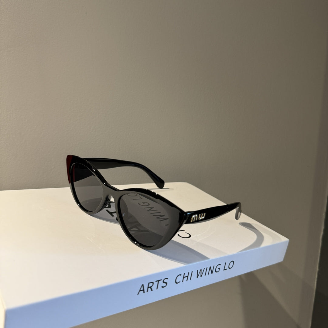 Retro Cat-Eye Polarized UV Protection Thick Acetate Frame Sunglasses Bowlift