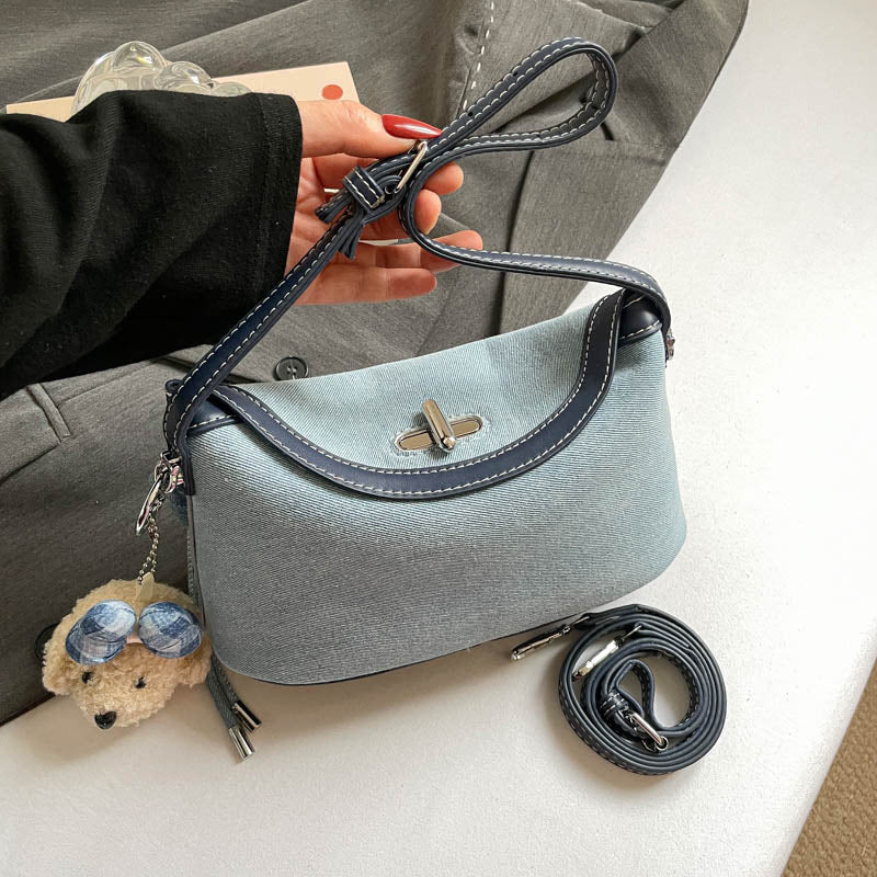 Stylish Soft Fabric Crossbody Handbag Bowlift