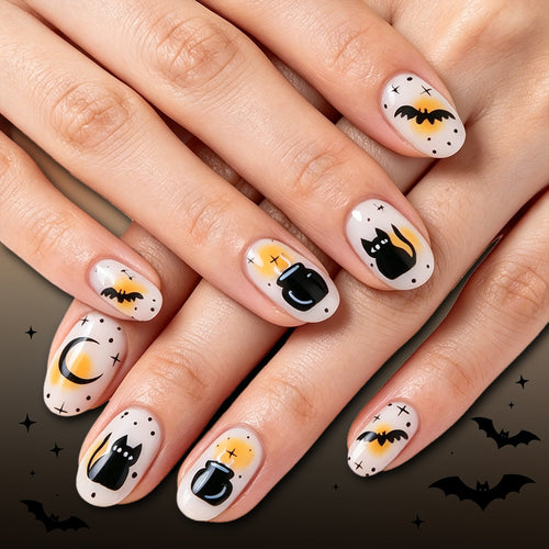 Halloween-Themed Nail Art Design Bowlift