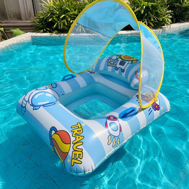 Floating Pool Lounge Chair with Cup Holder Bowlift