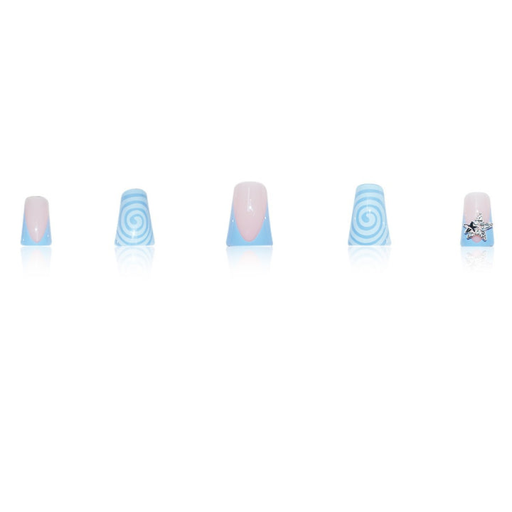 Decorative Star and Swirl Nail Art Extensions Bowlift