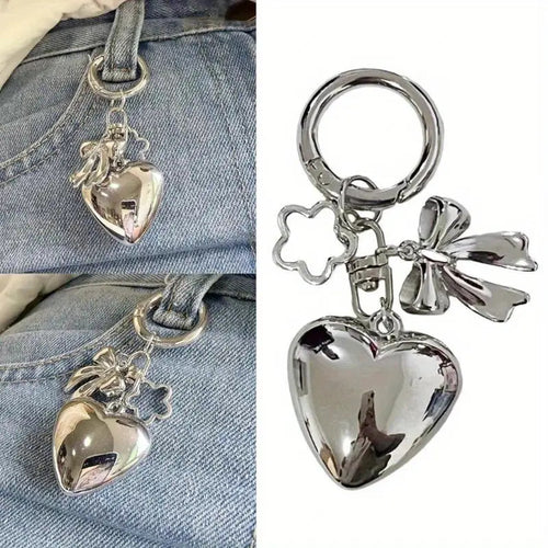 Metallic Charm Keychain Bowlift
