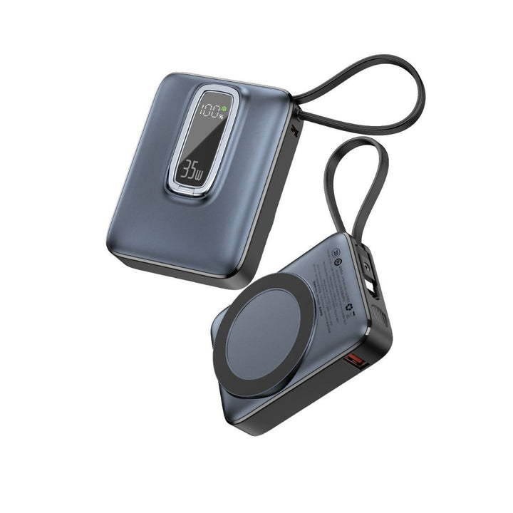 Portable Power Bank with Innovative Wireless Charging Function and Digital Charging Indicator Bowlift