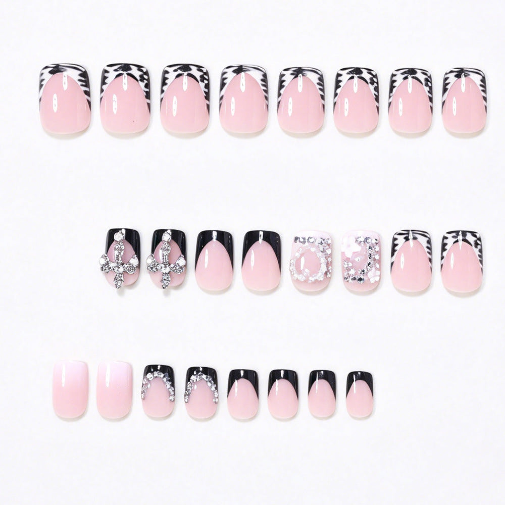 Elegant Decorative Acrylic Press-On Nail Art Bowlift