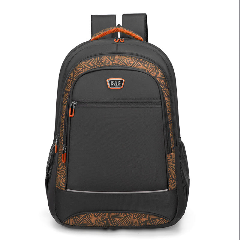 Versatile Geometric Pattern Travel Backpack
