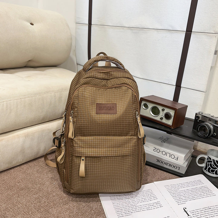 Versatile Checkered Backpack