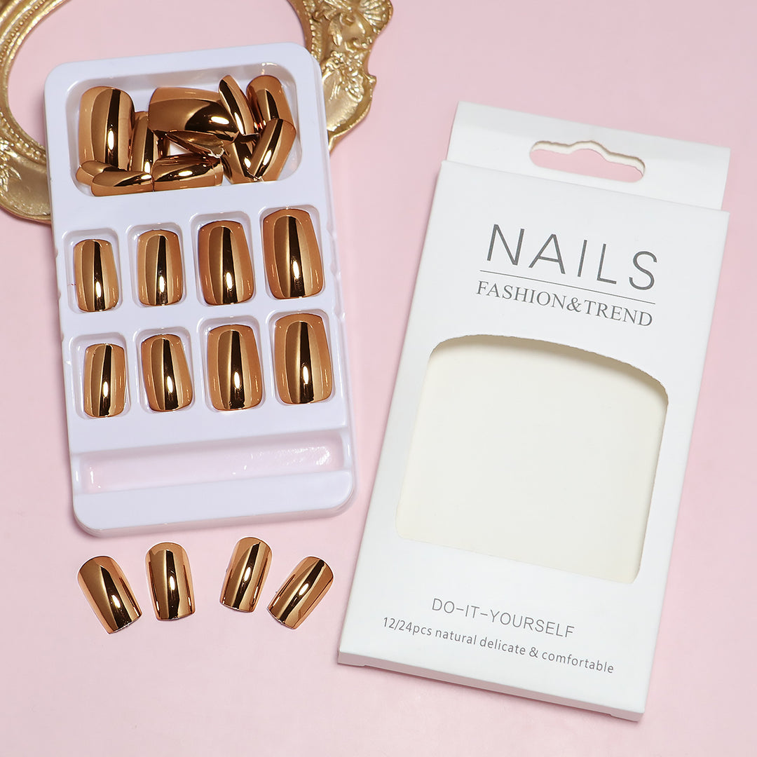 Premium DIY Glossy Press-On Nail Tips Bowlift