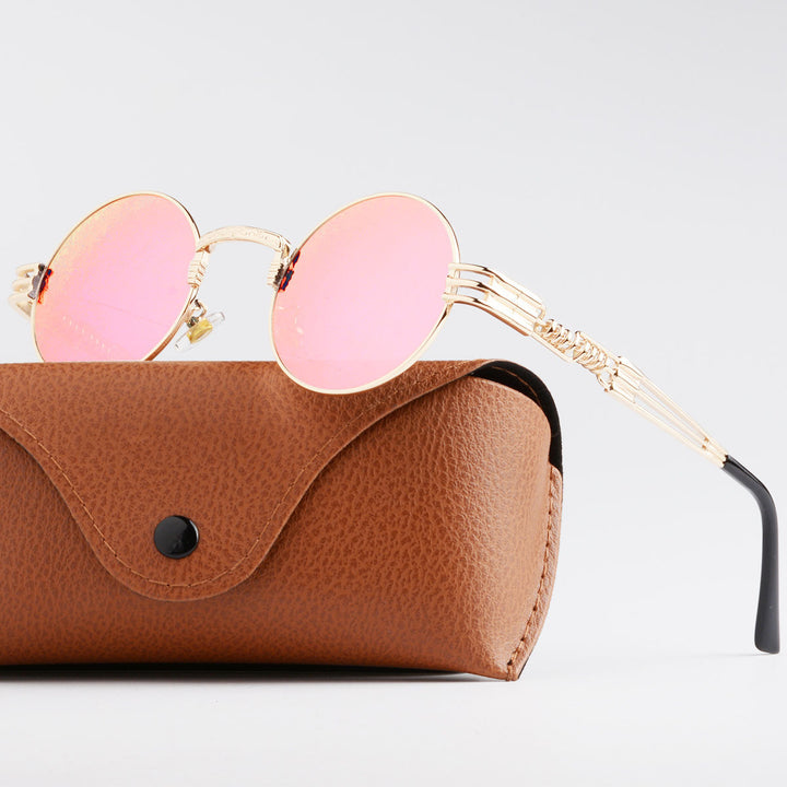 Women Artistic Round Glasses Bowlift