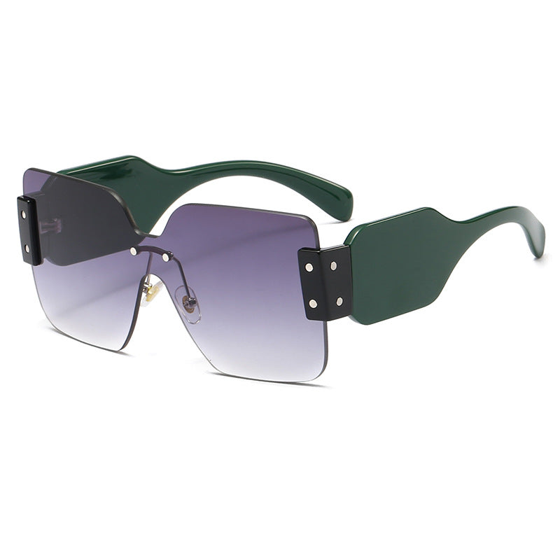 Women's fashionable flat sunglasses with creative design Bowlift