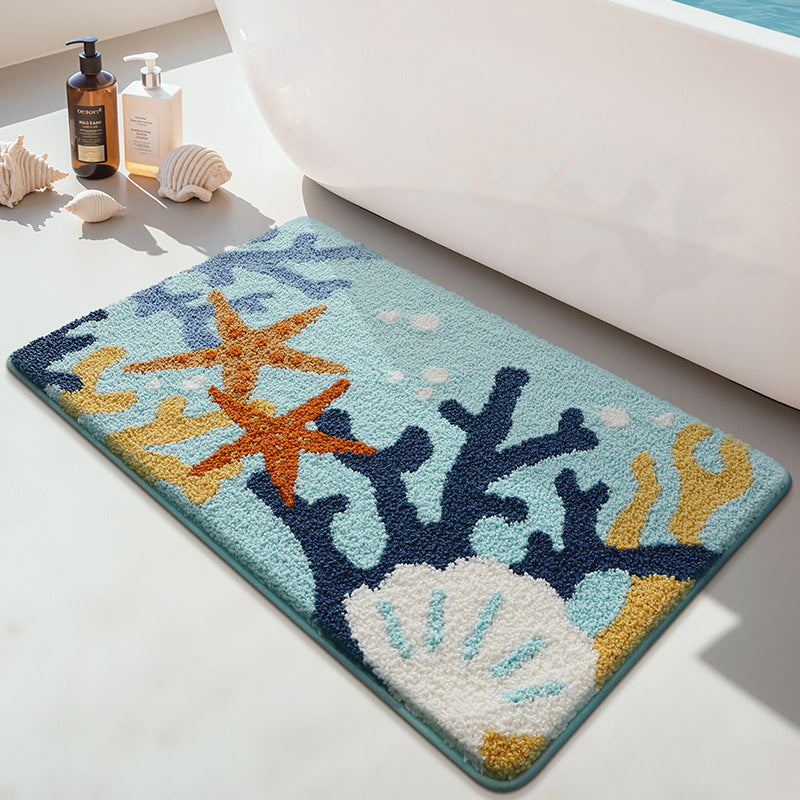 Playful Dog-Themed Bath Mat Bowlift