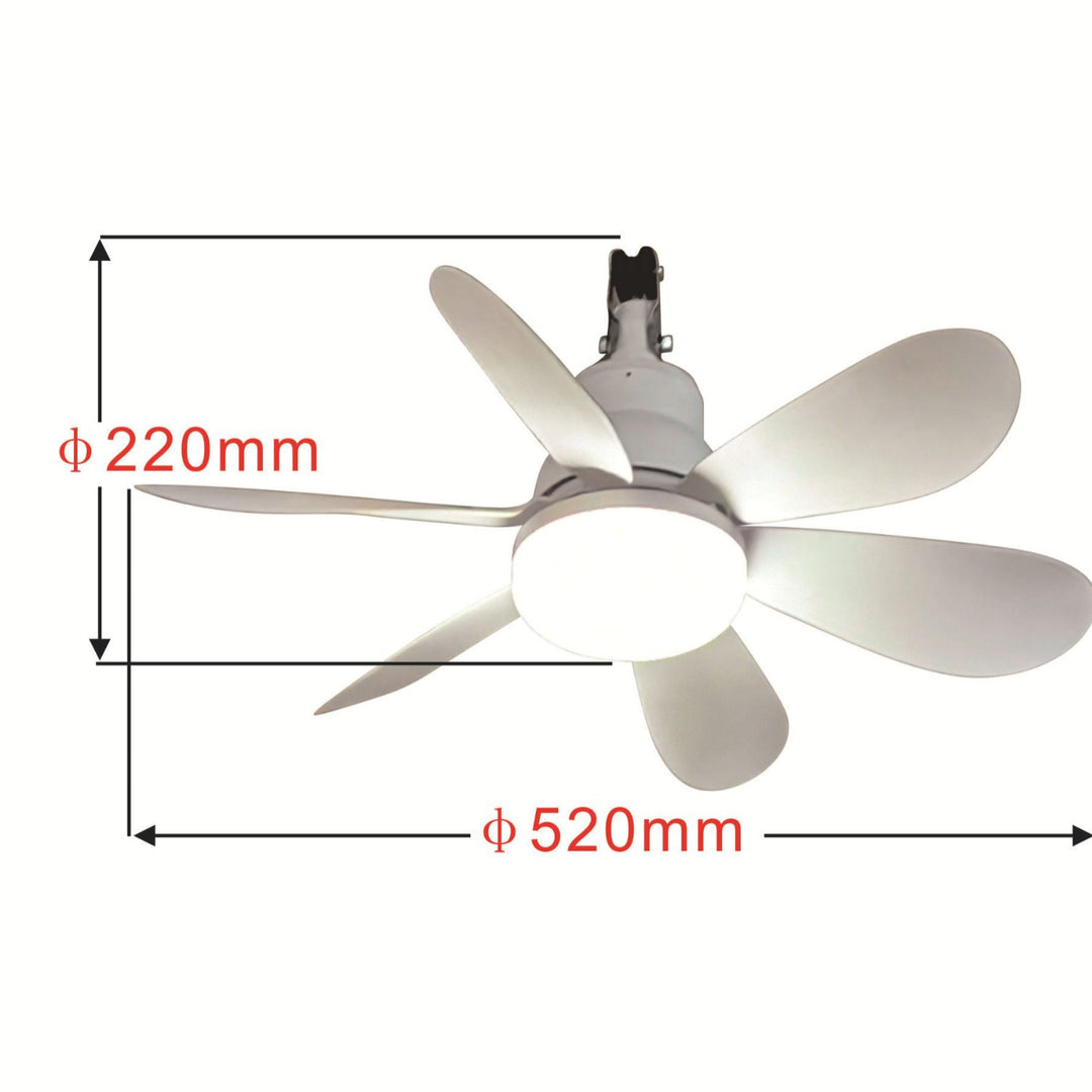 Ceiling fan with modern LED light Bowlift