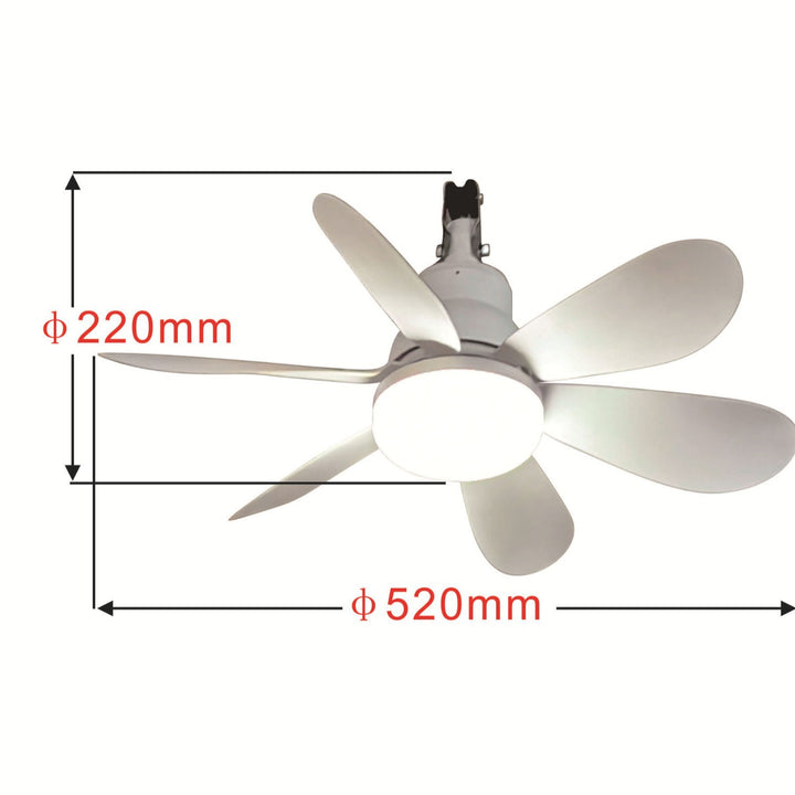 Ceiling fan with modern LED light Bowlift