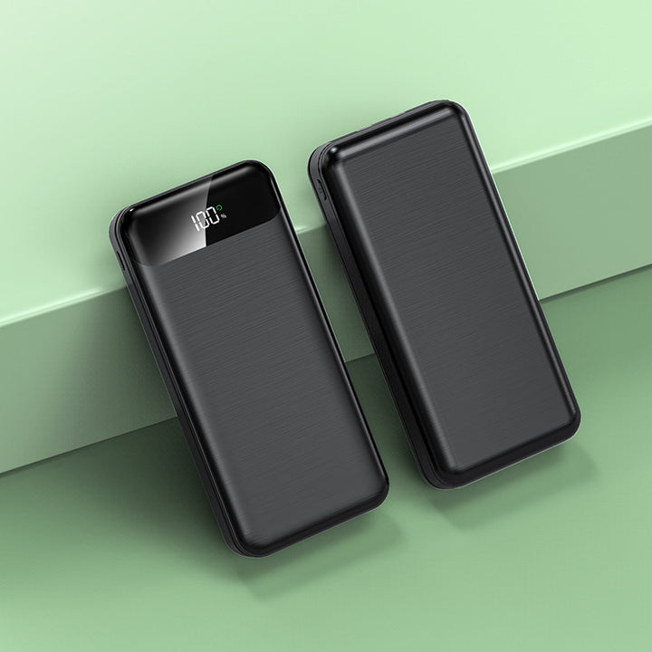 Portable power bank with intelligent LED display and fast charging Bowlift