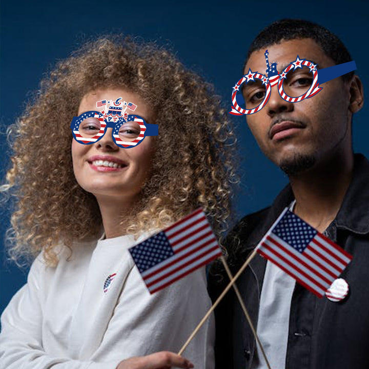 Women creative photo glasses for patriotic celebrations Bowlift