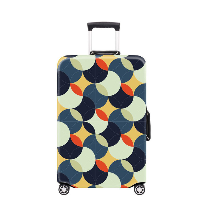 Women's Hard Shell Suitcase with Modern Geometric Design Bowlift