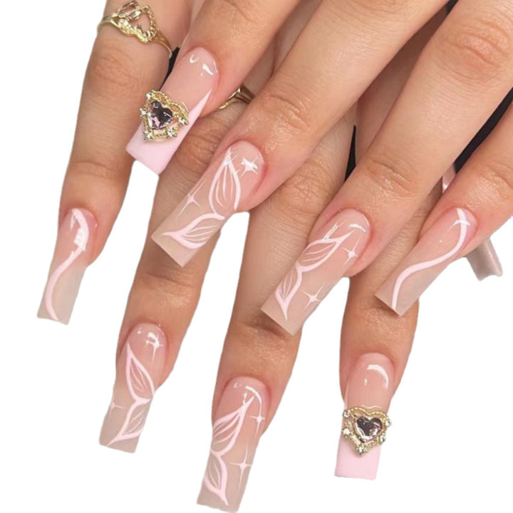 Ornate Floral Nail Extensions Bowlift