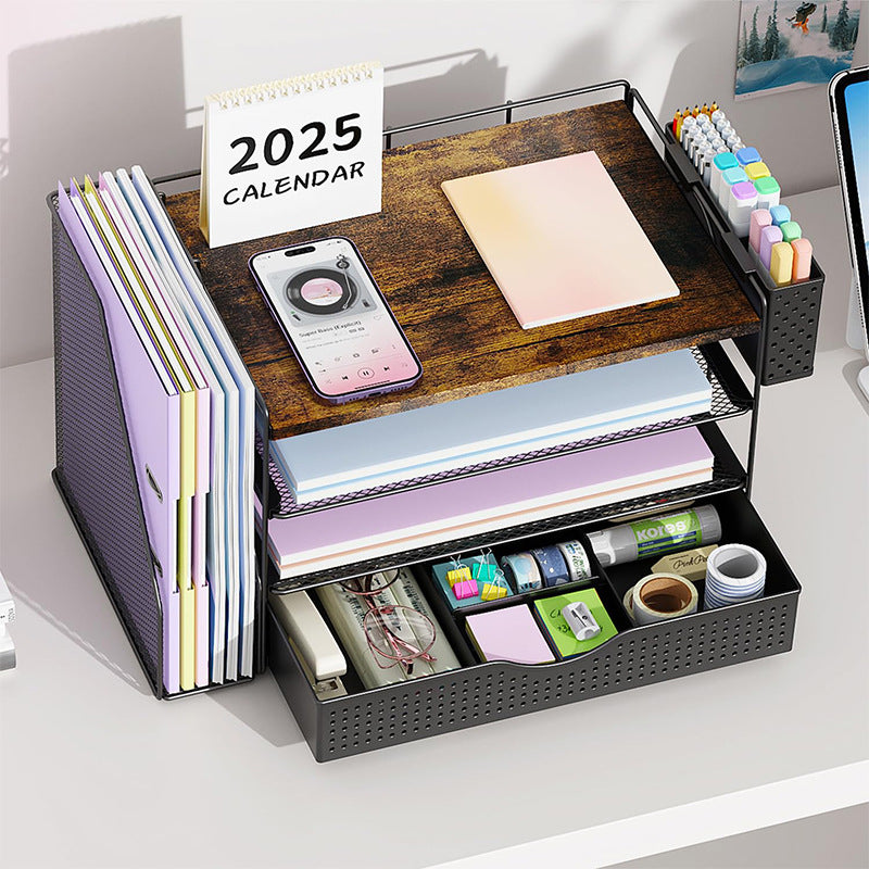 Multi-Functional Mesh Desk Organizer