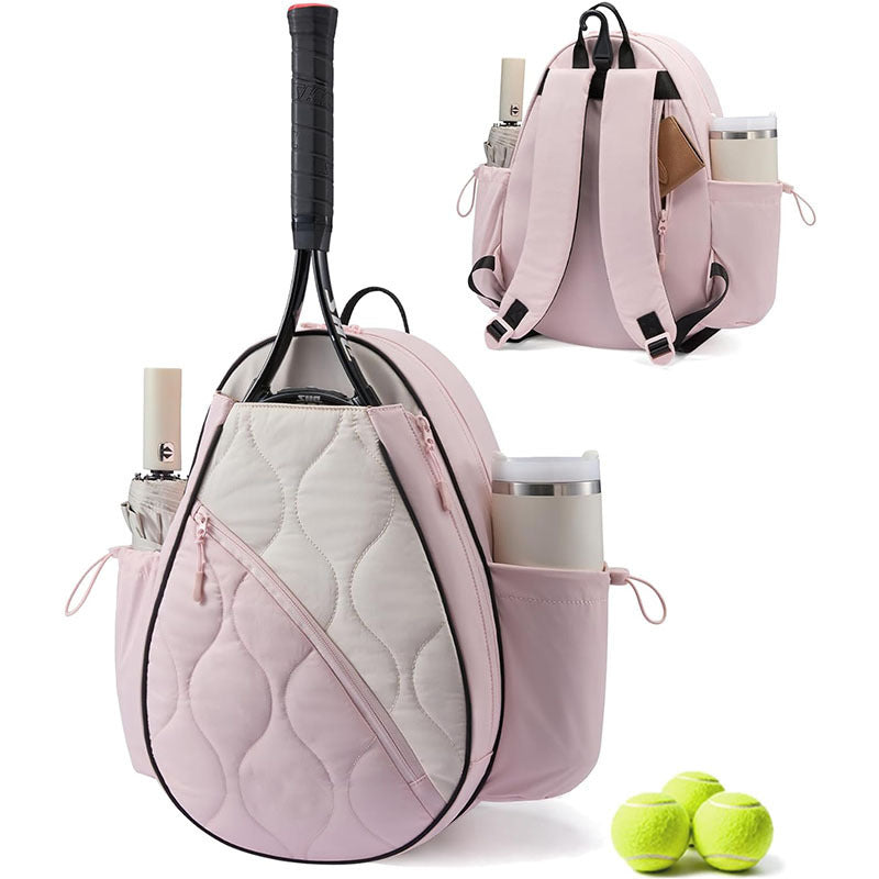 Quilted Tennis Racket Backpack Bowlift