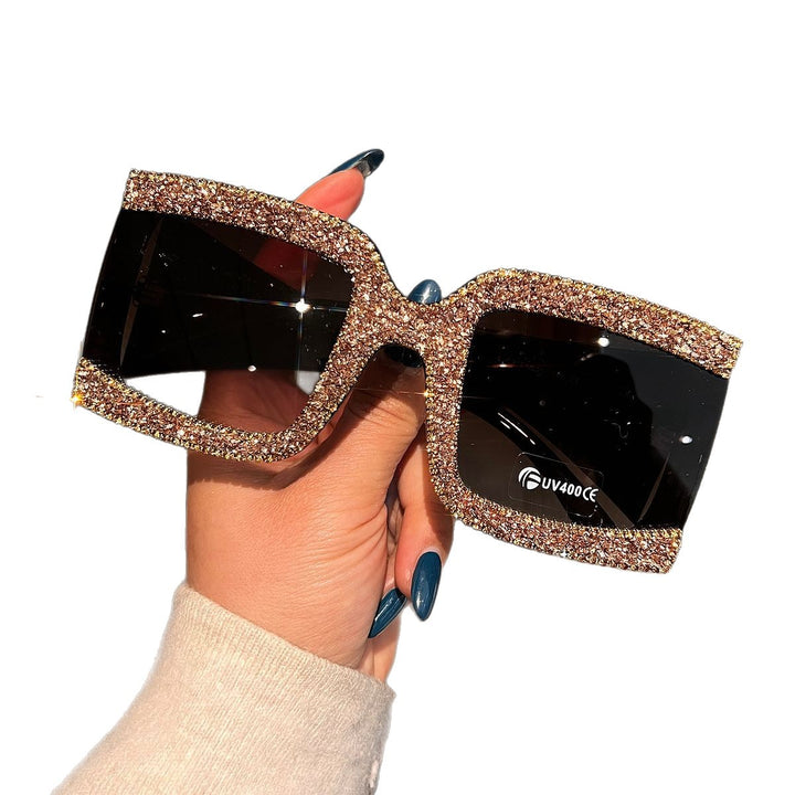 Women's sunglasses with rhinestone decorated frame Bowlift