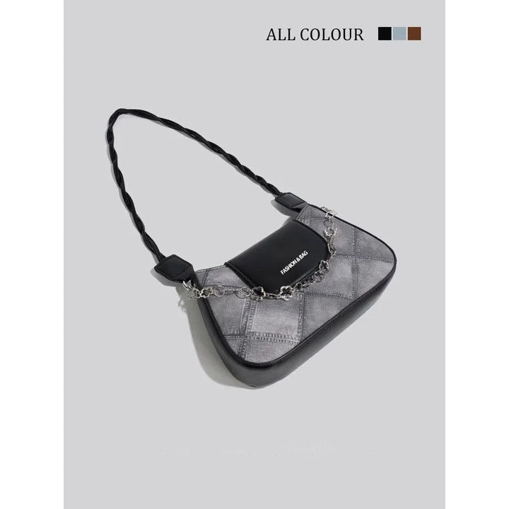 Fashion-Forward Quilted Shoulder Bag Bowlift