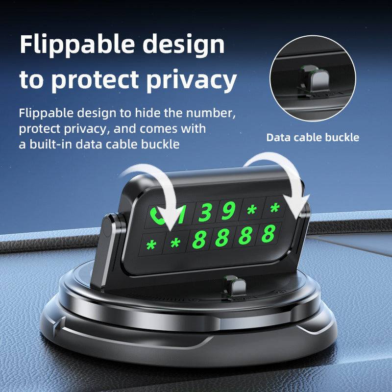 Unisex Car Smartphone Holder with 360-Degree Rotation Mechanism Bowlift