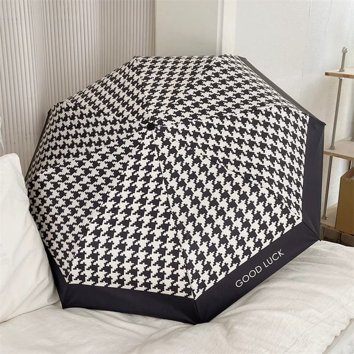 Ladies Folding Umbrella with Elegant Bow Application Bowlift