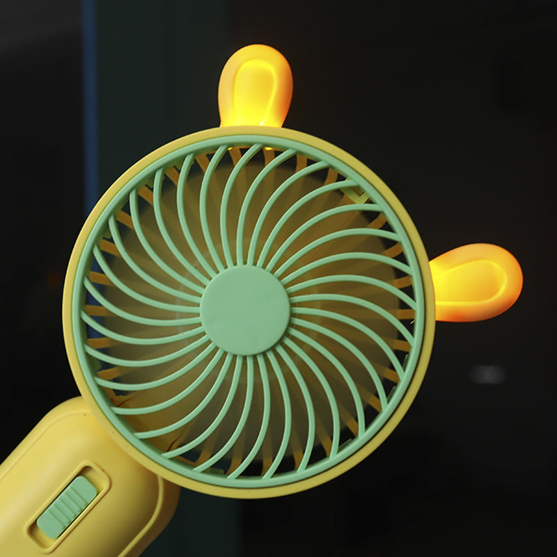 Women Portable Handheld Fan with Animal Design Bowlift