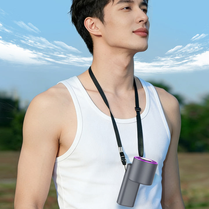 Women's Handheld Fan with Digital Display Bowlift