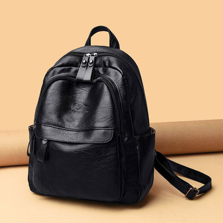 Structured Leather Backpack Bowlift