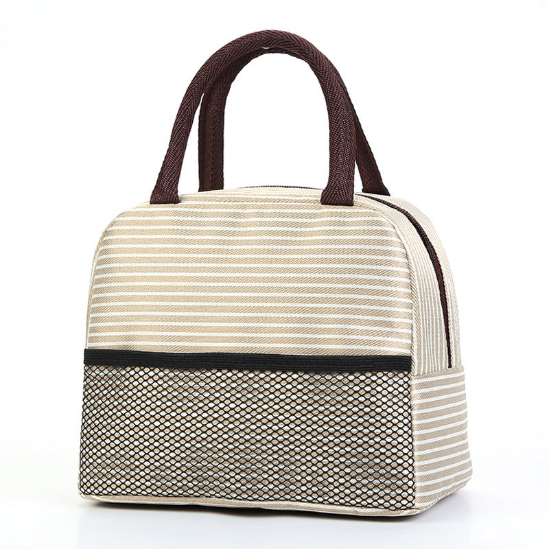 Insulated Striped Lunch Bag Bowlift