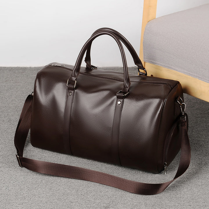 Premium Leather Travel Duffle Bowlift